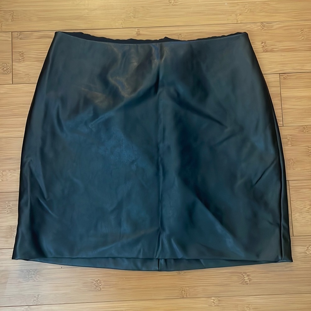 Black Leather Skirt (size 4)